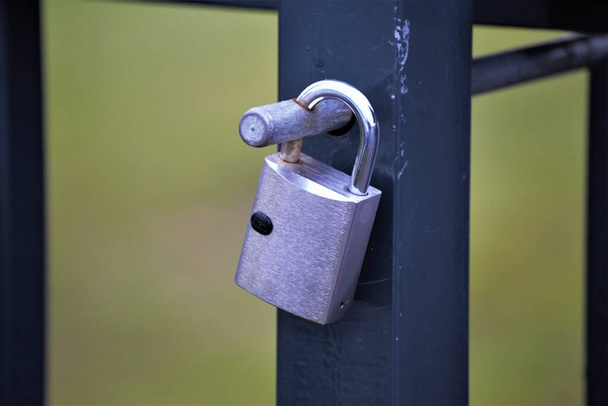 padlock on the bridge - Photo, Image