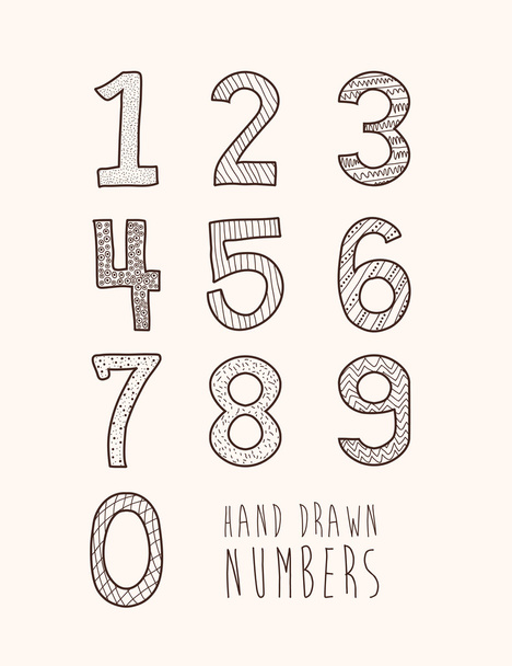 čísla design - Vektor, obrázek