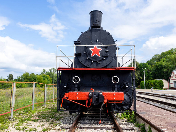 Locomotive d'un train à vapeur à l'ancienne - Photo, image