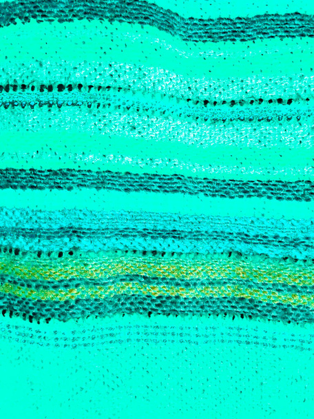 Green and Aqua Menthe Vintage Ethnic Motif. Bielorrusia Paño hecho a mano. Diseño del bordado. Ropa de lino Fondo. Belorus Textile. Impresión tradicional bielorrusa. Fondo geométrico. - Foto, imagen