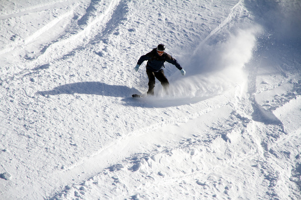 Snowboard freerider in the mountains - Zdjęcie, obraz
