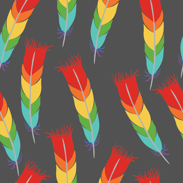 Pattern of feathers - Вектор,изображение