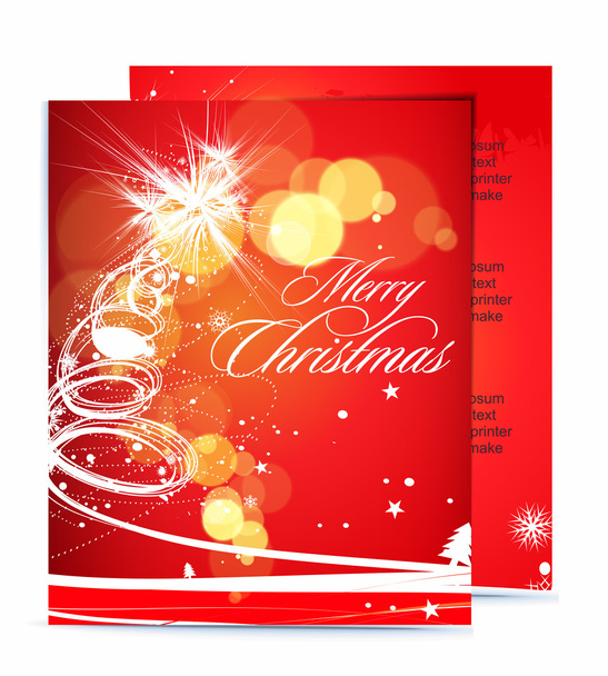Christmas template designs of menu with best used of your flyer project. - Vector, Image