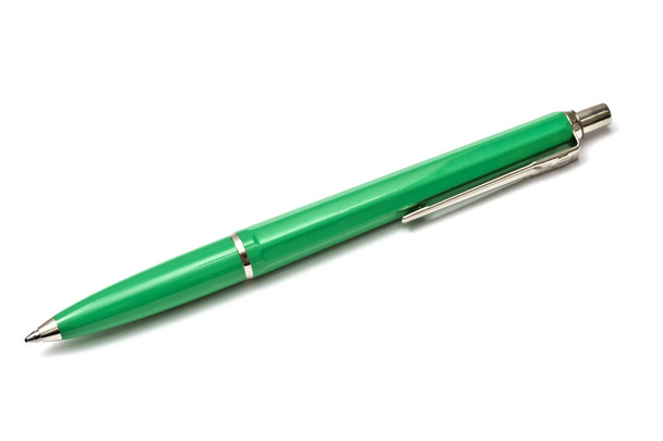 緑色のボール ポイント ペン - 写真・画像