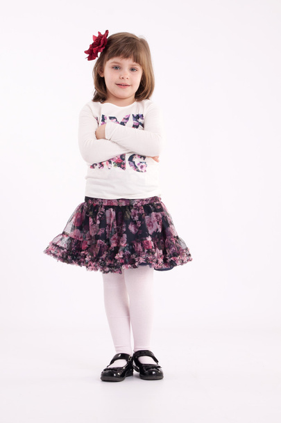 kleines Mädchen im Vorschulalter Modell - Foto, Bild