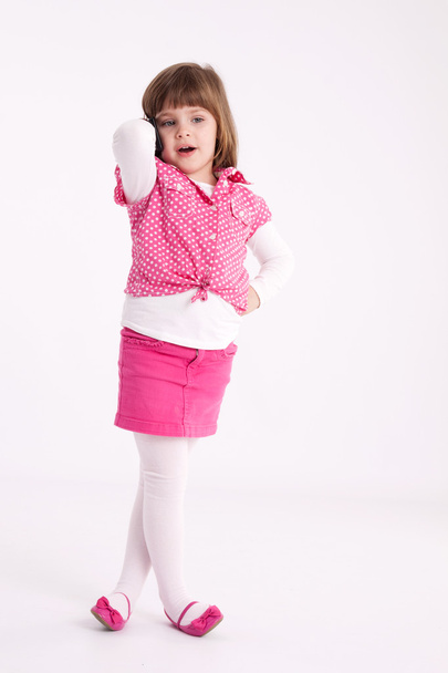 Little girl preschooler model - Foto, imagen