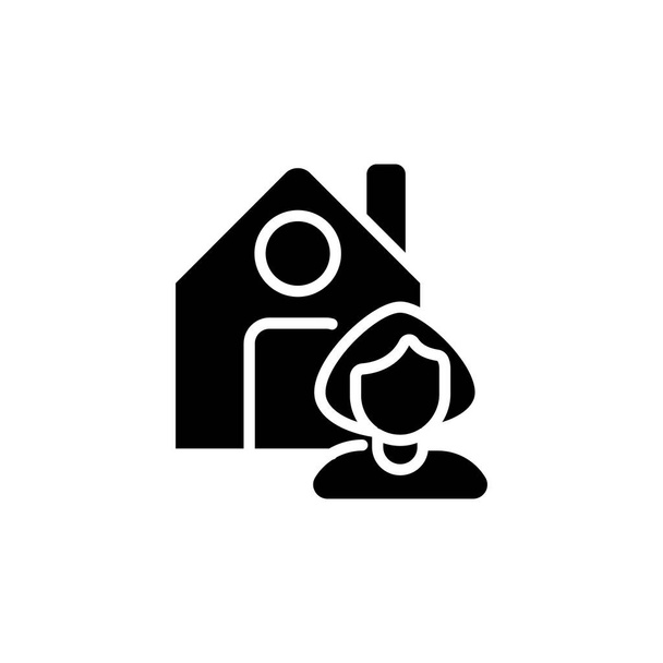 Ikona majitele domu ve vektoru. Logotyp - Vektor, obrázek