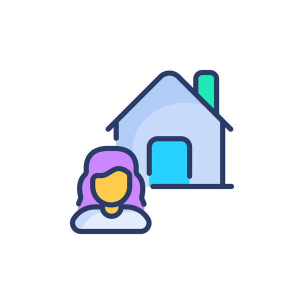 Ikona podpory nemovitostí ve vektoru. Logotyp - Vektor, obrázek