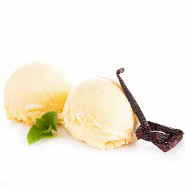 Vanilla ice cream - Foto, imagen