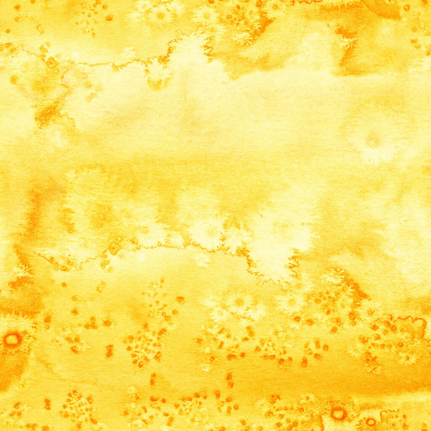Patrón sin costura de acuarela abstracta. Acuarela fondo amarillo - Foto, imagen