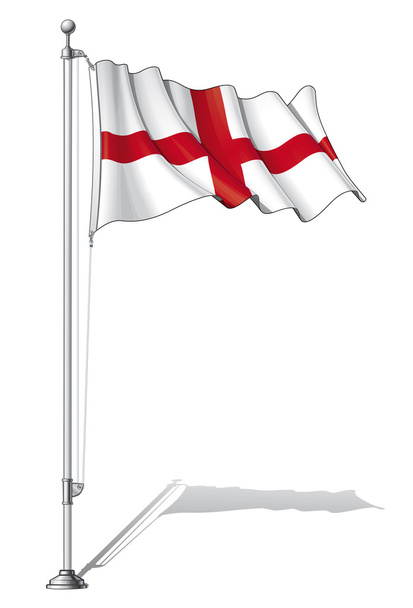 Vlag Pole Engeland - Vector, afbeelding