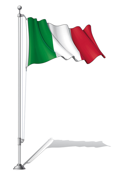 Bayrak direği İtalya - Vektör, Görsel