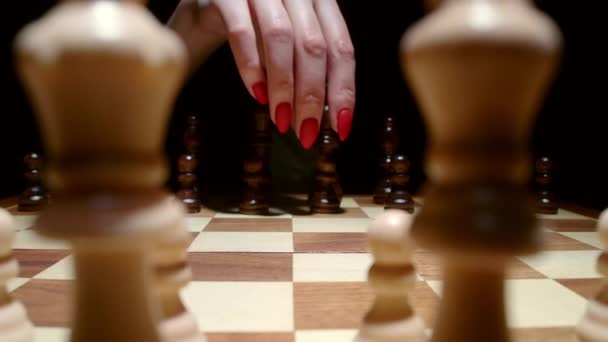 Video van schaakbord met pandbeweging - Video