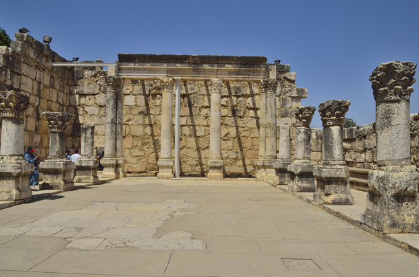Synagoga w Kafarnaum biały - Zdjęcie, obraz