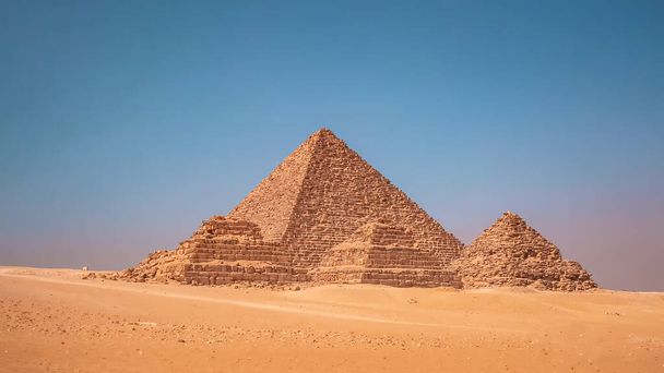 Velké pyramidy v Gíze v Egyptě - Fotografie, Obrázek