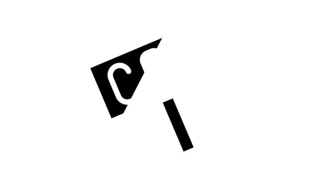 co2 cross nameplate glyph icon animation - Кадры, видео