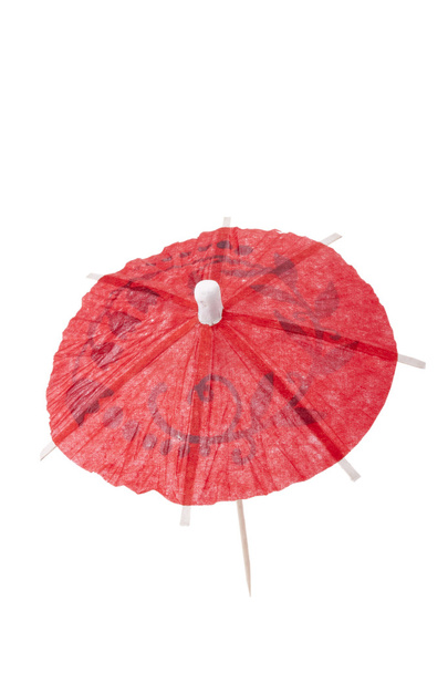 gözlük bir kokteyl ile süslemek için kağıt şemsiye. - Fotoğraf, Görsel