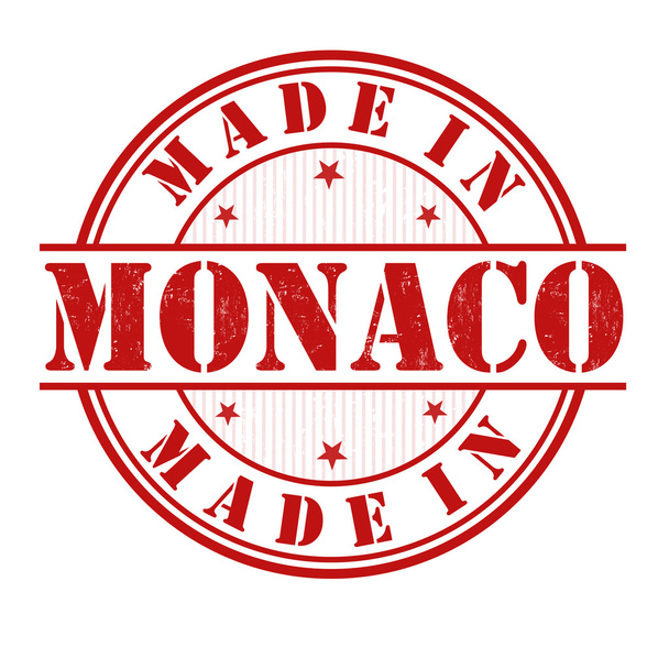 w Monako pieczęća monaco bélyegző - Vektor, kép