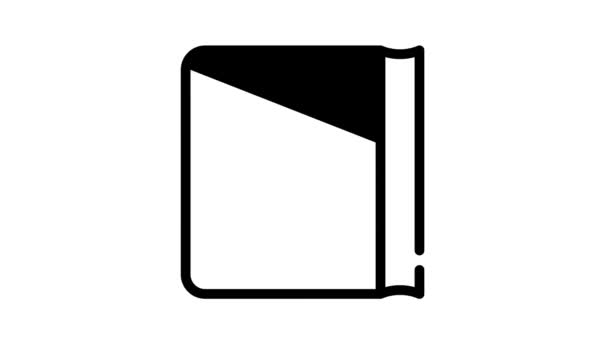 ヴィンテージ古本ブラックアイコンアニメーション - 映像、動画