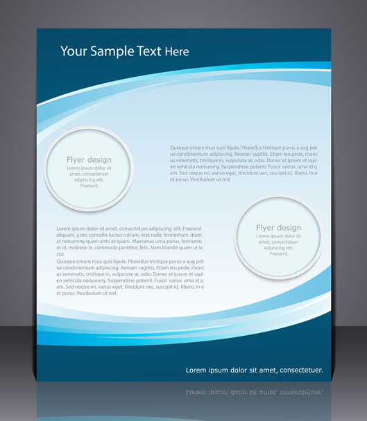 Vector layout business flyer, magazine cover, template or corpor - Vector, imagen