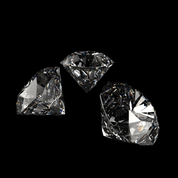 Diamonds 3d in composition as concept  - Photo, Image