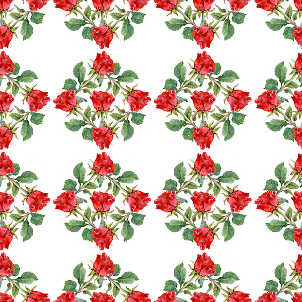 Red roses pattern - Valokuva, kuva