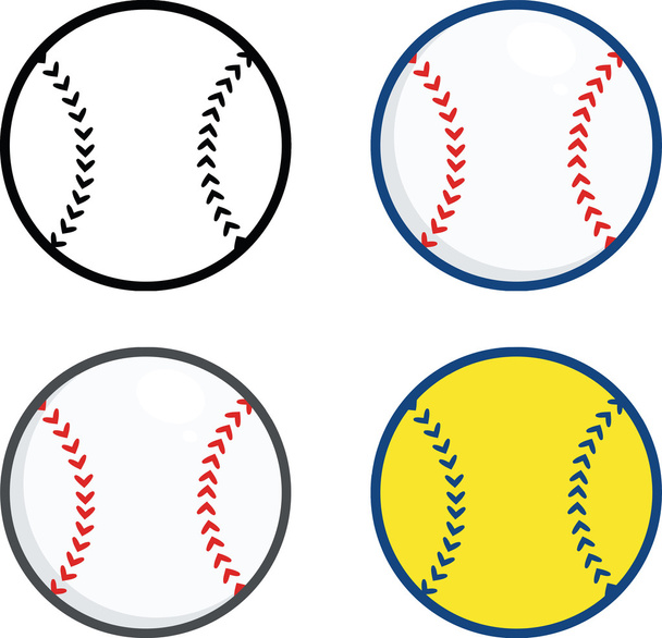 Baseball Balls  Collection Set - Photo, Image