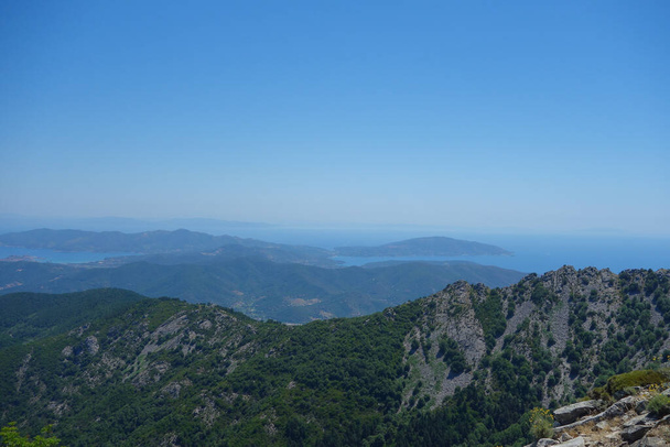 Luftaufnahme vom Monte Capanne, Elba, Italien - Foto, Bild