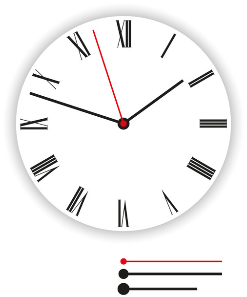 Relógio Rosto clássico
 - Vetor, Imagem