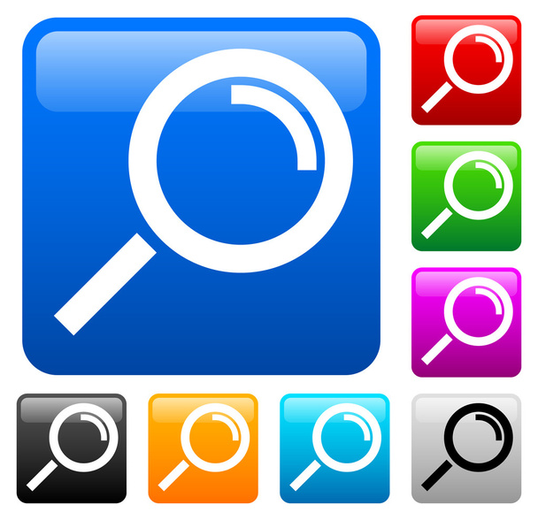 Magnifying Glass Icons - Vecteur, image