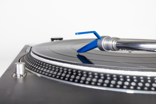 DJ needle on vinyl record - Photo, Image