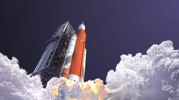 El sistema de lanzamiento espacial despega - Imágenes, Vídeo