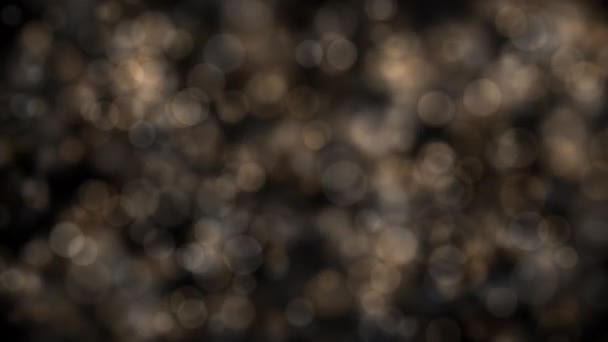 Abstract blurred festive glittering bokeh lights, motion 3D animation with alpha channel - Footage, Video