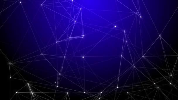 Abstract technology blue particles  background - Footage, Video