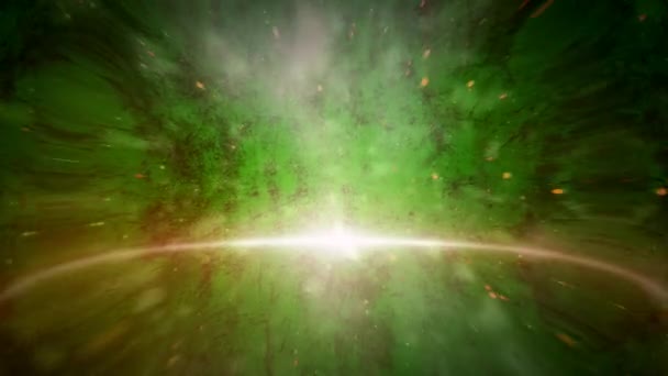 Animation einer grünen Galaxie - Filmmaterial, Video