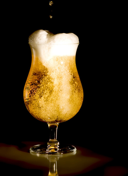 Golden beer and golden light - Fotó, kép