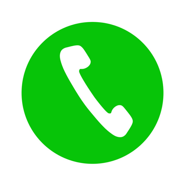 ілюстрація зеленого знака з телефонним приймачем
 - Вектор, зображення