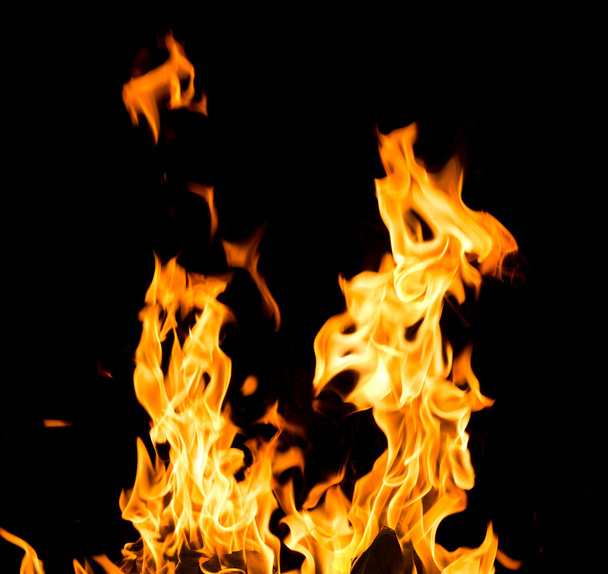 Oranje brand vlammen - Foto, afbeelding