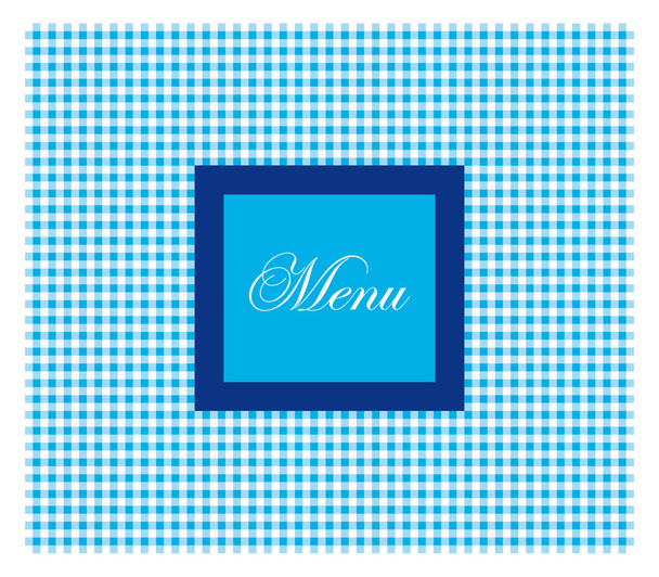 Menu restaurante azul
 - Vetor, Imagem