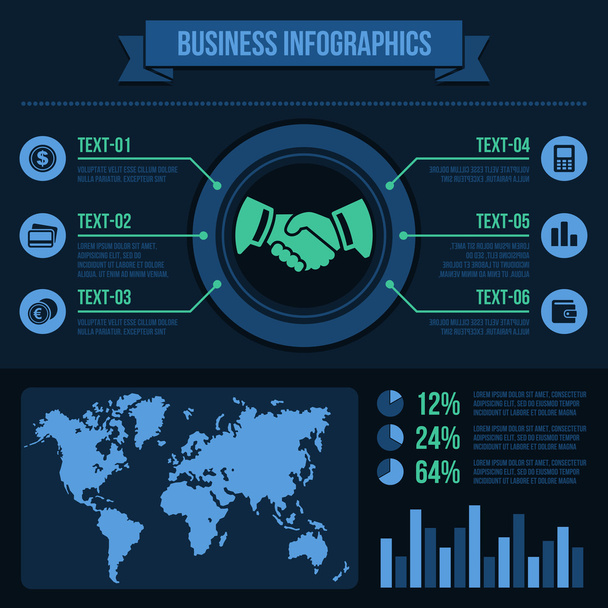 Business Infographics Elements. - Vector, imagen