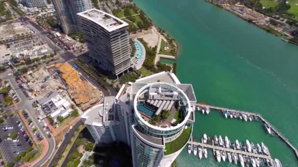 légi videó highrise penthouse tetőtéri terasz - Felvétel, videó