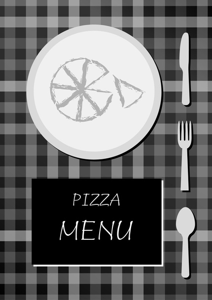 Pizza menu - Wektor, obraz