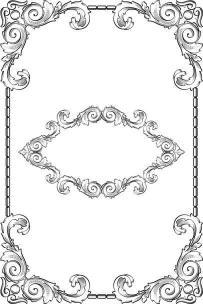 Baroque page - Vector, Image
