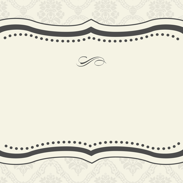 Vector ornate frame. Easy to edit. Perfect for invitations or announcements. - Вектор,изображение