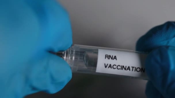 Modern bir rna aşısı konsepti - Video, Çekim