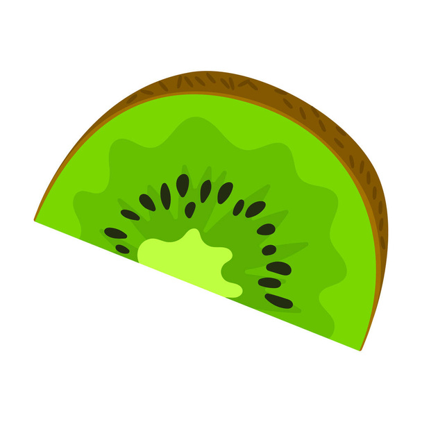 Kiwi-Vektorsymbol. Cartoon-Vektorsymbol isoliert auf weißem Hintergrund Kiwi. - Vektor, Bild