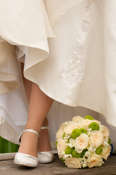 Les jambes de la mariée
 - Photo, image