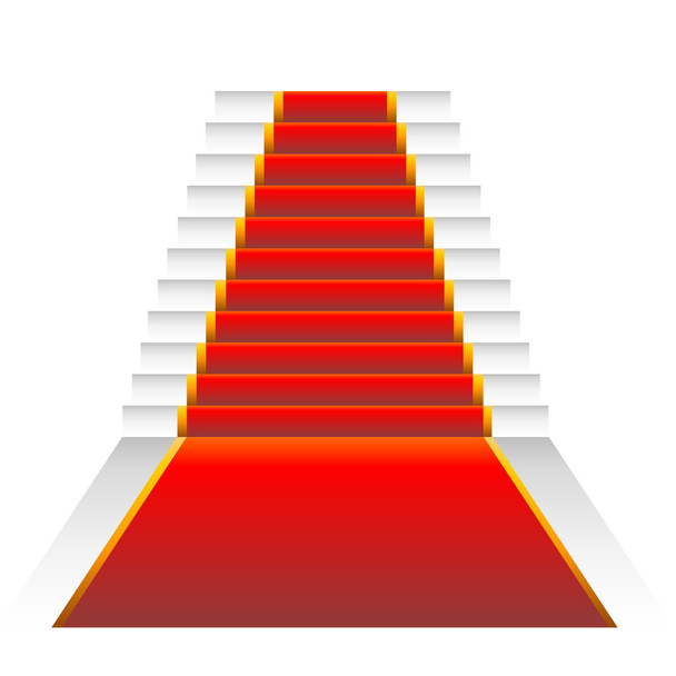 Red elegant stairs - Photo, Image