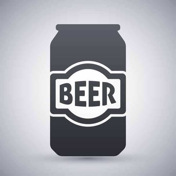 ícone de lata de cerveja - Vetor, Imagem