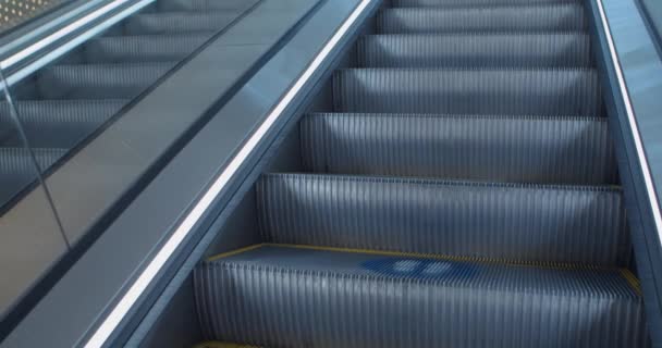 social distancing escalator graphics markers. social distancing guidelines - Footage, Video